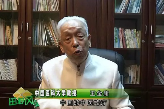 教授就蜂疗原理与前景接受电视台记者采访