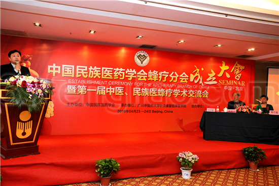 中国民族医药学会蜂疗分会成立大会会场