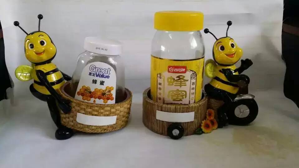 卡通蜜蜂瓶摆件